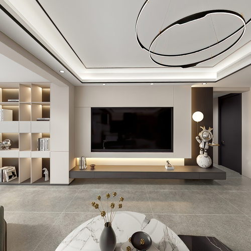 Modern A Living Room-ID:734129049