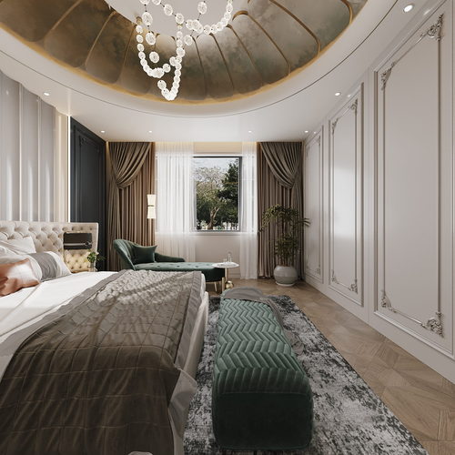 French Style Bedroom-ID:411087042