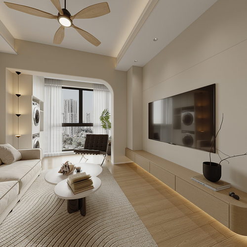 Modern A Living Room-ID:335671902