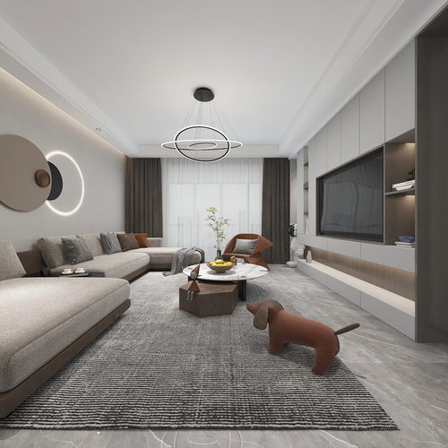 Modern A Living Room-ID:937686925