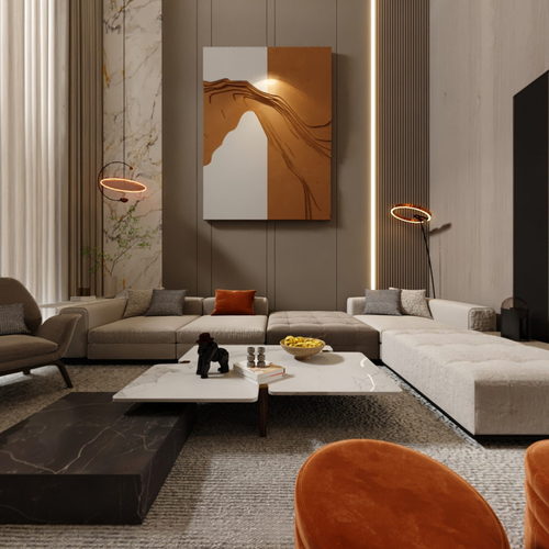 Modern A Living Room-ID:472431221