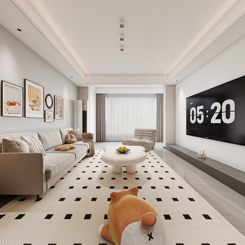 Modern A Living Room-ID:538199906