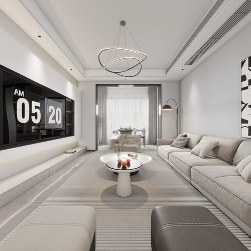 Modern A Living Room-ID:386311052