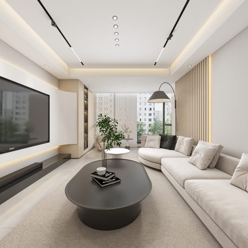 Modern A Living Room-ID:382930996