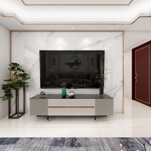 New Chinese Style A Living Room-ID:152015929