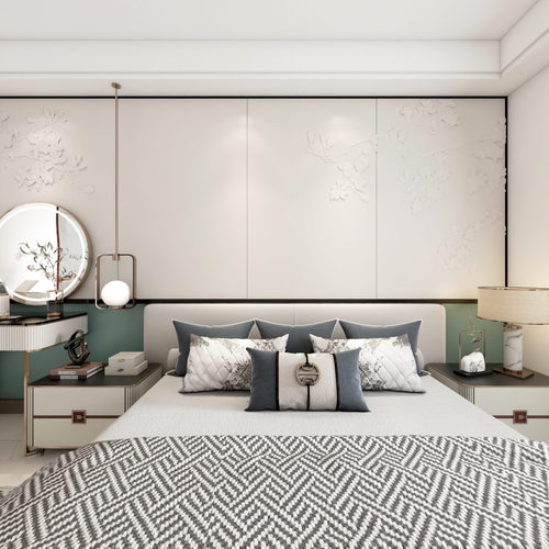 New Chinese Style Bedroom-ID:578720626