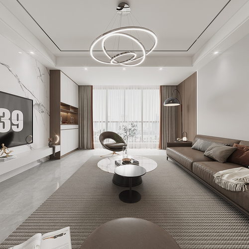 Modern A Living Room-ID:937484033
