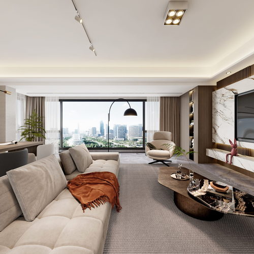 Modern A Living Room-ID:775288112