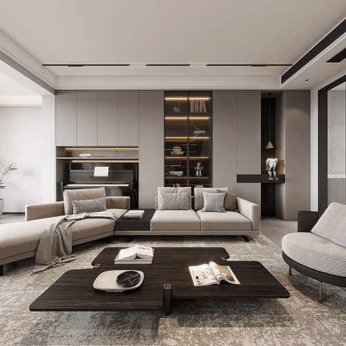 Modern A Living Room-ID:589324957