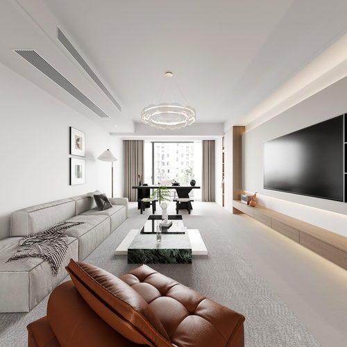Modern A Living Room-ID:349915988