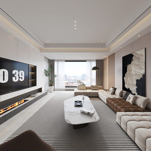 Modern A Living Room-ID:171107058