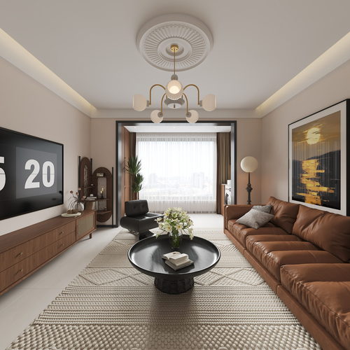 Modern A Living Room-ID:513174065