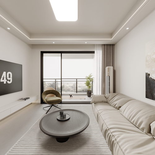 Modern A Living Room-ID:584005122