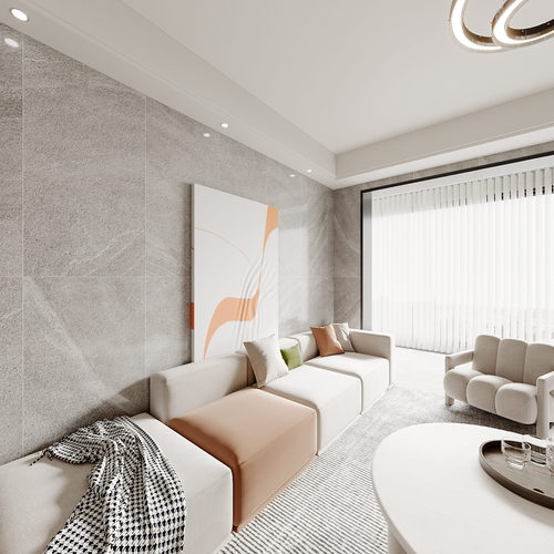 Modern A Living Room-ID:613775016