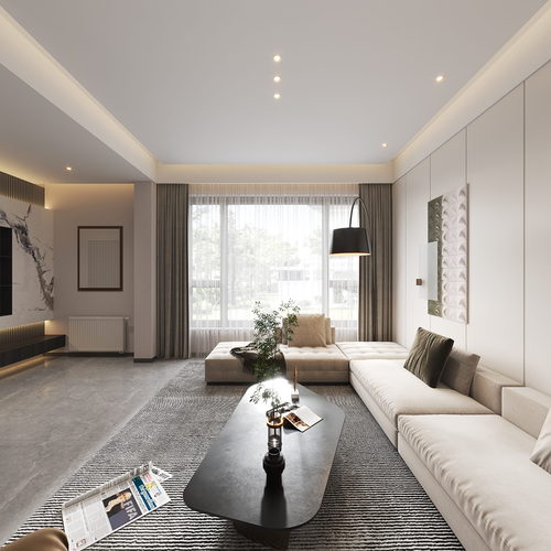 Modern A Living Room-ID:482306003