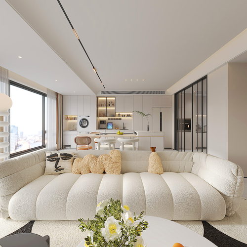 Modern A Living Room-ID:306701901