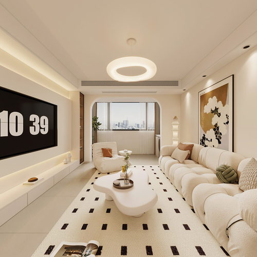 Modern A Living Room-ID:927076101