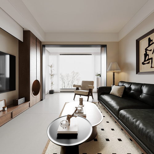 Modern A Living Room-ID:351521029