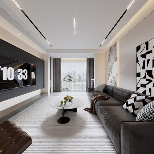 Modern A Living Room-ID:430545098