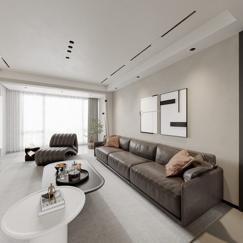 Modern A Living Room-ID:581789972