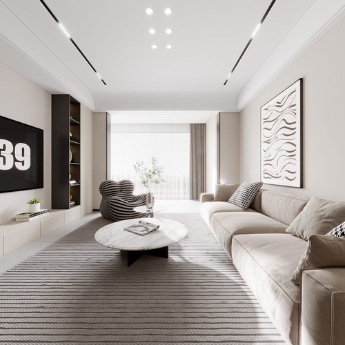 Modern A Living Room-ID:300440075
