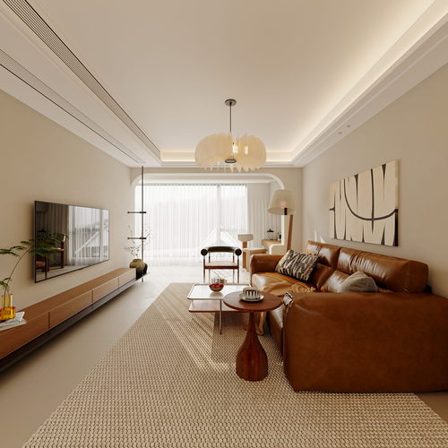 French Style A Living Room-ID:341429009