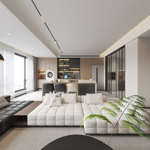 Modern A Living Room-ID:280252937