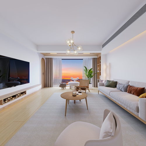 Modern A Living Room-ID:266139034