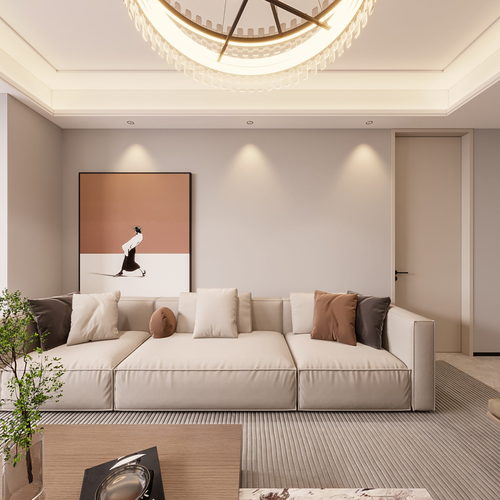 Modern A Living Room-ID:950757035