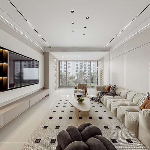 Modern A Living Room-ID:423710116