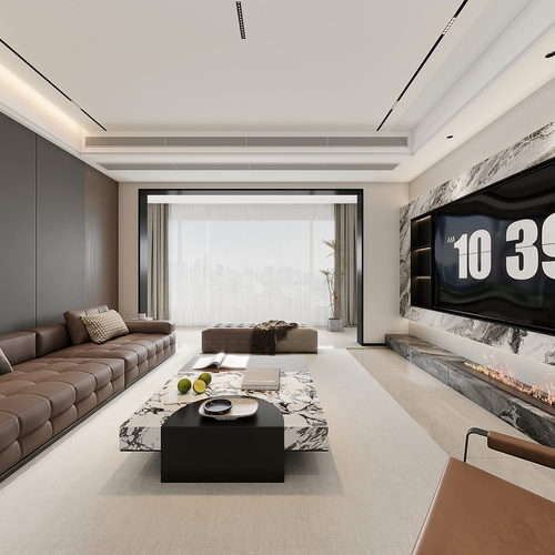 Modern A Living Room-ID:570616014