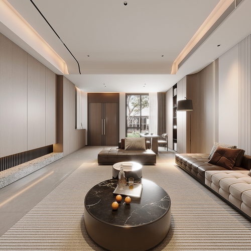 Modern A Living Room-ID:257524975