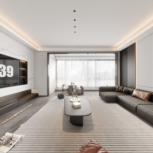 Modern A Living Room-ID:526165011