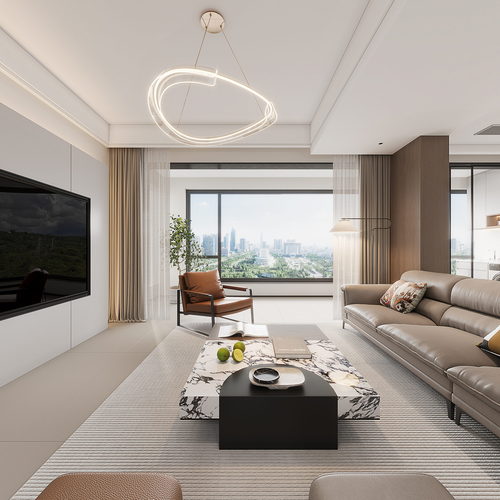 Modern A Living Room-ID:279340982