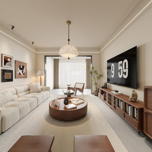 Modern A Living Room-ID:259608034