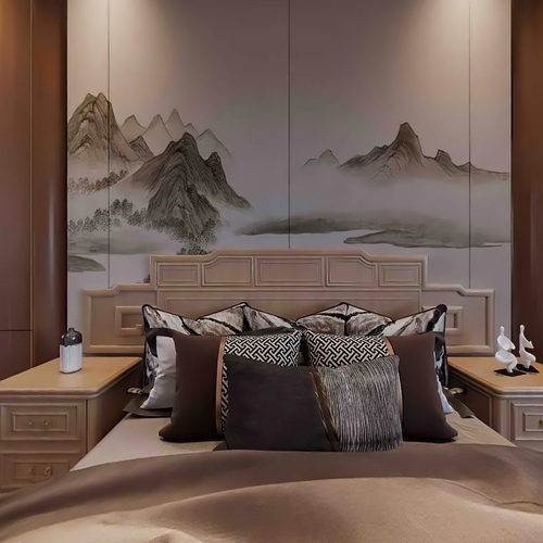 New Chinese Style Bedroom-ID:477613932