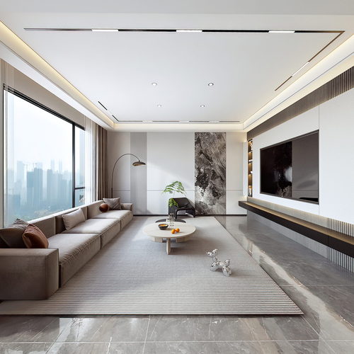 Modern A Living Room-ID:585529097
