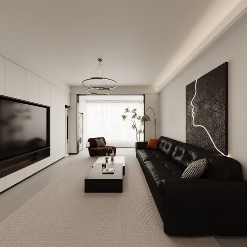 Modern A Living Room-ID:404957064