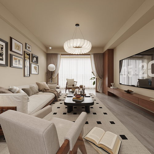 Modern A Living Room-ID:564495098