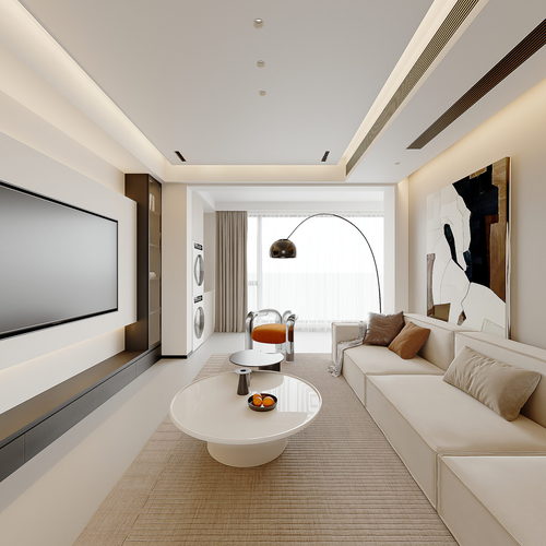 Modern A Living Room-ID:658848056