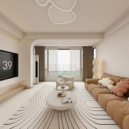 Modern A Living Room-ID:828753952