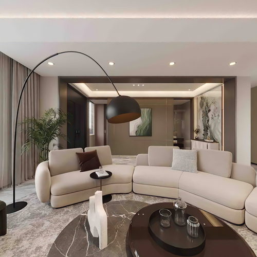 Modern A Living Room-ID:871874094