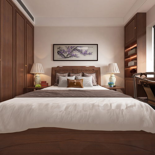 Chinese Style Bedroom-ID:121054894