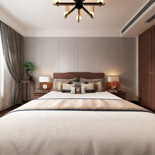 New Chinese Style Bedroom-ID:865286115