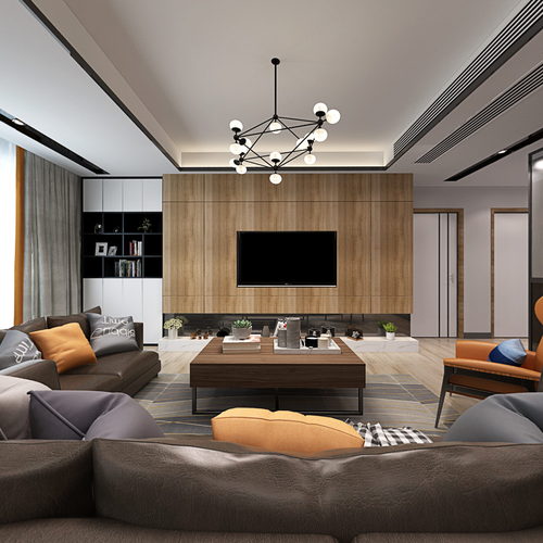 Modern A Living Room-ID:806334023