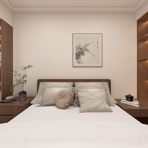 New Chinese Style Bedroom-ID:937778947