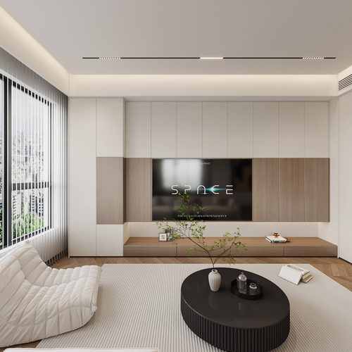 Modern A Living Room-ID:933131932