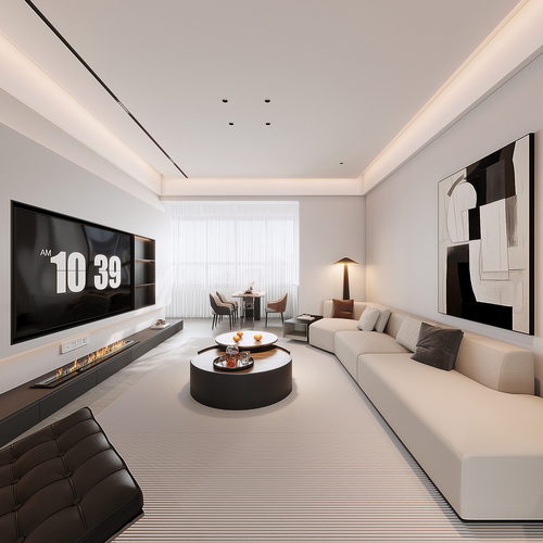 Modern A Living Room-ID:381458042