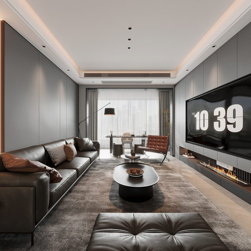 Modern A Living Room-ID:850235948