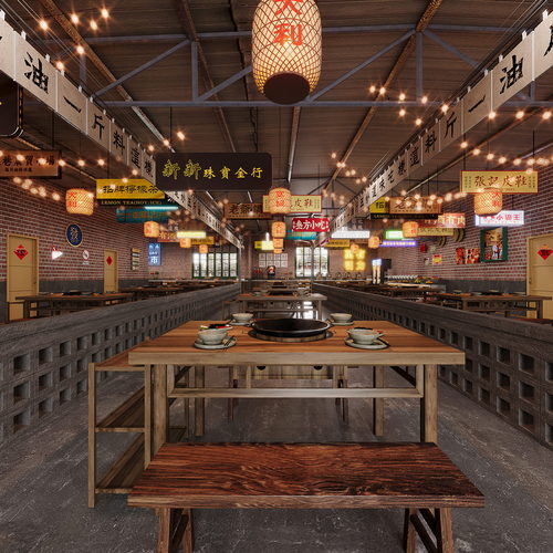 Industrial Style Hot Pot Restaurant-ID:647583969